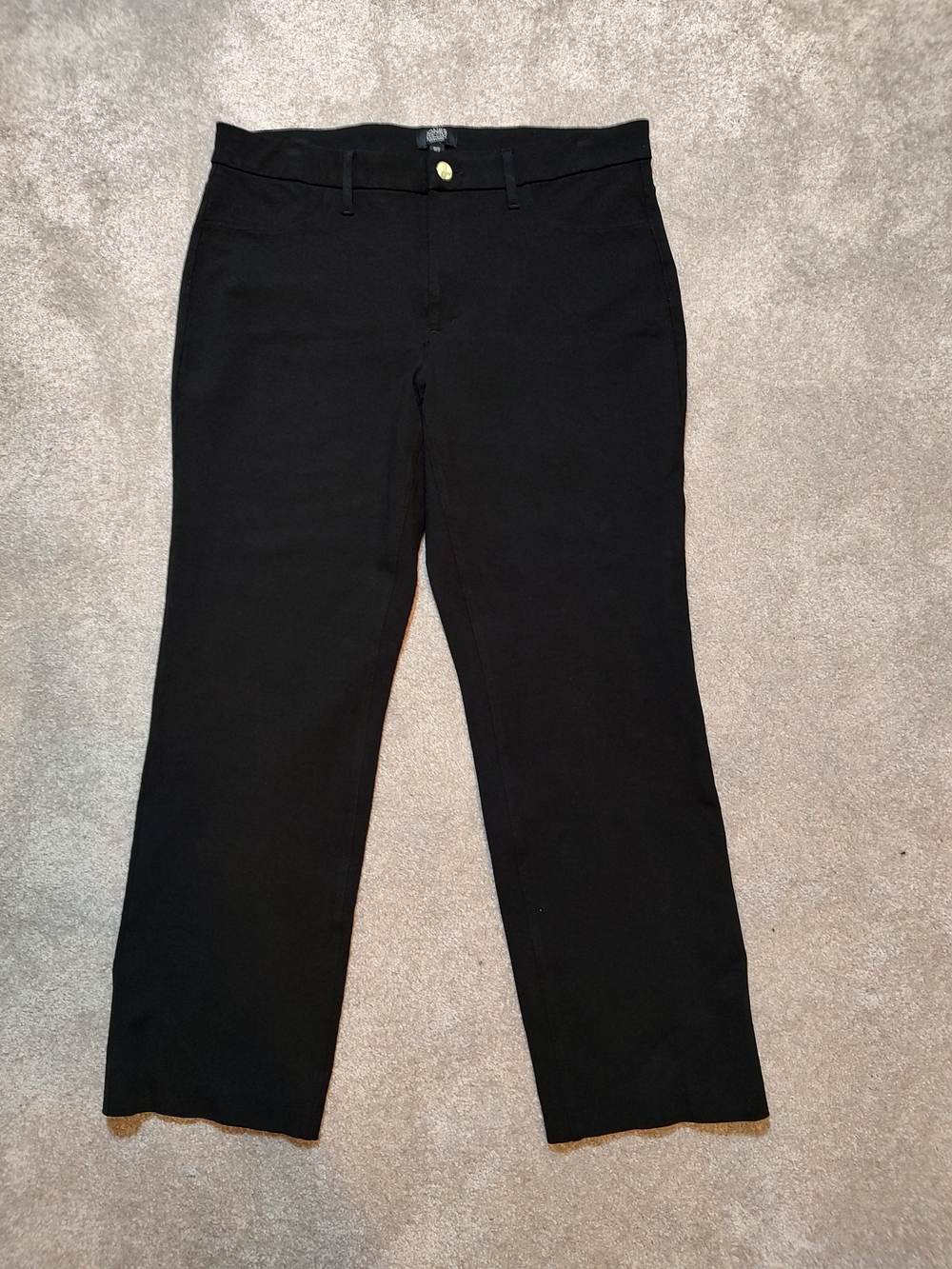 Jones New York Women's Black Straight-Leg Pants